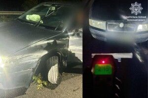 Виїхав на «зустрічку»: біля Луцька п’яний водій Skoda врізався у BMW