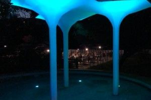 Як у Луцьку змінились «грибочки» біля входу у парк