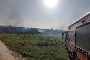 Чорне поле: біля Луцька вогонь наробив збитків