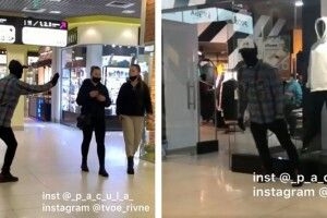 «Так і серце може стати»: у центрі Рівного хлопець розігрував перехожих (Відео)