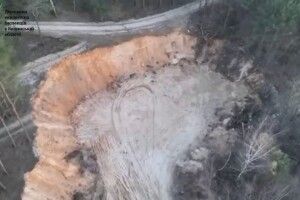 На Волині виявили незаконний видобуток піщаної суміші 