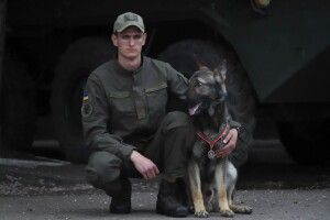 Пес Дерек за  вірну службу отримав медаль 