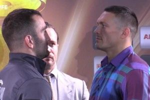 Усик та Гассієв показали однакову вагу під час процедури зважування