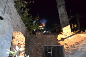 Вночі горів Клеванський замок