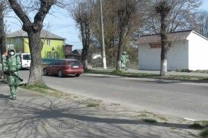 Рятувальники провели дезінфекцію вулиць у Камені-Каширському