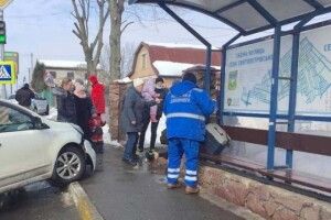 Переплутав педалі: водій збив жінку з дитиною (Відео)