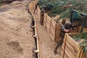 Укріплення вздовж кордону з білоруссю показали Сили ТРО (Фото)