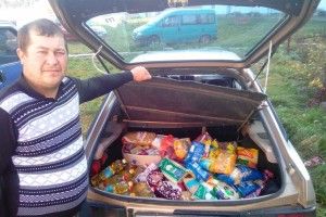 Володимир-Волинська єпархія УПЦ КП зібрала продукти для донецьких діток
