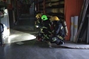 У Ковелі рятувальники гасили «пожежу» в будівельному гіпермаркеті