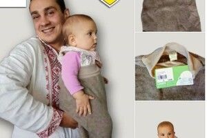 Данські добродії передали волинським немовлятам шерстяні спальні мішечки