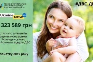 Рожищенські виконавці стягнули понад 2,3 мільйона гривень аліментів