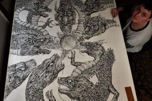 Почав малювати у два роки: неймовірні картини юного художника