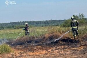 На Волині продовжують горіти кілька торфовищ
