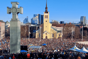 Естонія зібрала найбільшу в історії демонстрацію на підтримку України