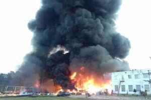 На Львівщині трапилася масштабна пожежа