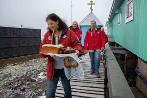 На станції «Академік Вернадський» теж був Великдень