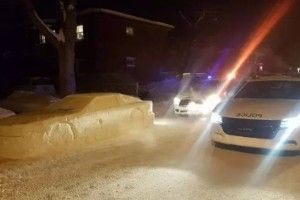 У Монреалі чоловік випадково розіграв поліцію за допомогою снігового автомобіля