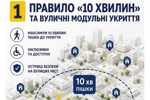 Укриття мають бути не «десь там», а в 10 хвилинах пішки!