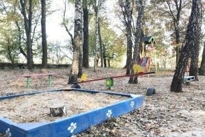 У Торчині лісівники збудували дитячий майданчик