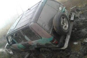 На Волині, втікаючи вночі від лісової охорони, джип на польських номерах застряг у болоті
