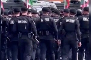  «На Київ»: на нових шевронах кадирівців з'явилися ворожі написи