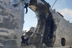 Рашисти показали наслідки влучення з «Байрактара» в їхній катер 