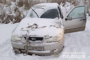 Полісмен порятував із халепи водія на «Geely», який застряг у сніговій пастці (Фото)