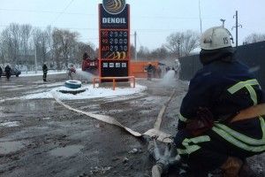 У Локачах «гасили» пожежу, яка виникла на АЗС