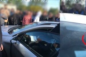 У Луцьку біля автобазару ловили впертого порушника (Відео) 