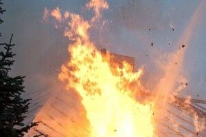 На Рівненщині горіла господарська будівля