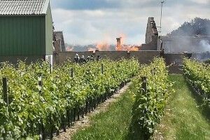  Непоправні збитки: пожежа знищила 250 тисяч літрів коньяку