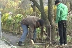 У Луцьку демонтують огорожі біля багатоповерхівок (відео)