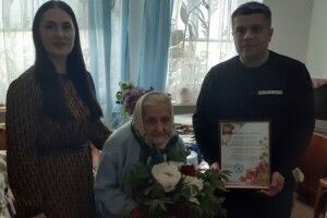 На Волині привітали довгожительку