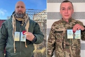 Два захисники з Волині отримали нагрудний знак «Золотий хрест»