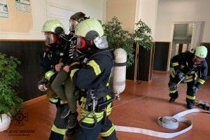 На Волині рятувальники проводили евакуацію учнів 