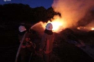 На Волині горіли сміттєзвалища, суха трава і чагарники
