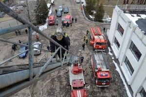 У Луцьку «горів» готель «Світязь»(Фото)