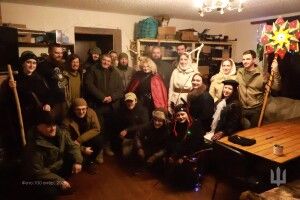 Вертеп завітав до бійців волинської бригади