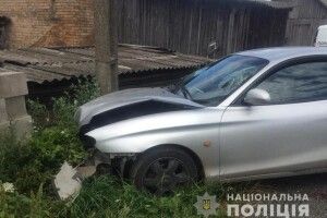 У Камені-Каширському автомобіль «Hyundai» врізався в стовп, водія госпіталізували