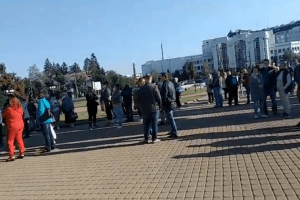 У Луцьку підприємці мітингували проти касових апаратів