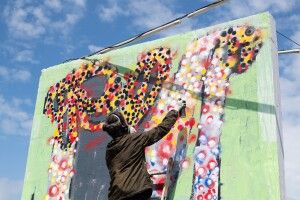 Польський художник «освідчився» Волині на стінах Луцька