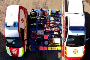 Рятувальники Волині долучилися до всесвітнього флешмобу «Тетріс-челендж»