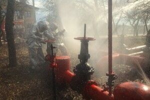 У Луцьку рятувальники «гасили» газорозподільну станцію «Волиньгазу»