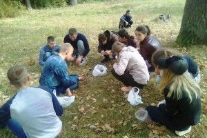 Замість пар Рівненські студенти гайнули в Папики – збирати жолуді