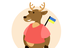Оленю Борису з Рівненщини подарували символ України (Відео)