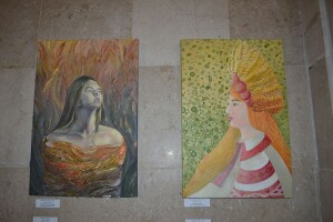 У Луцьку виставили автопортрети студентів, намальовані за мотивами «Лісової пісні» (Фото)