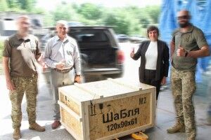 Волинським воїнам передали важливу установку під кулемет – «Шаблю»
