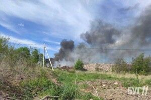 Частину волинського міста охопив дим через пожежу