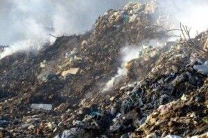 На Любешівщині горіло сміттєзвалище