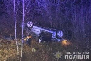 На Волині легковик злетів у кювет: водія госпіталізували